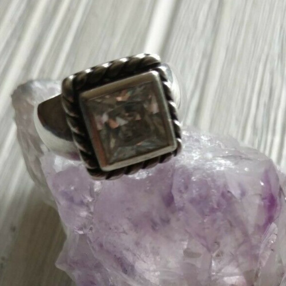 Silpada R0836 Elizabeth Sterling Silver CZ 6 Ring